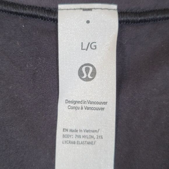 Lululemon Womens Nulu Square Neck Tank Sleeveless Bodysuit Size Large Black - Picture 3 of 8